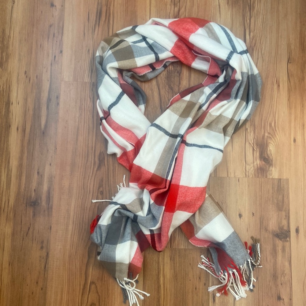 Indigo Plaid Scarf
